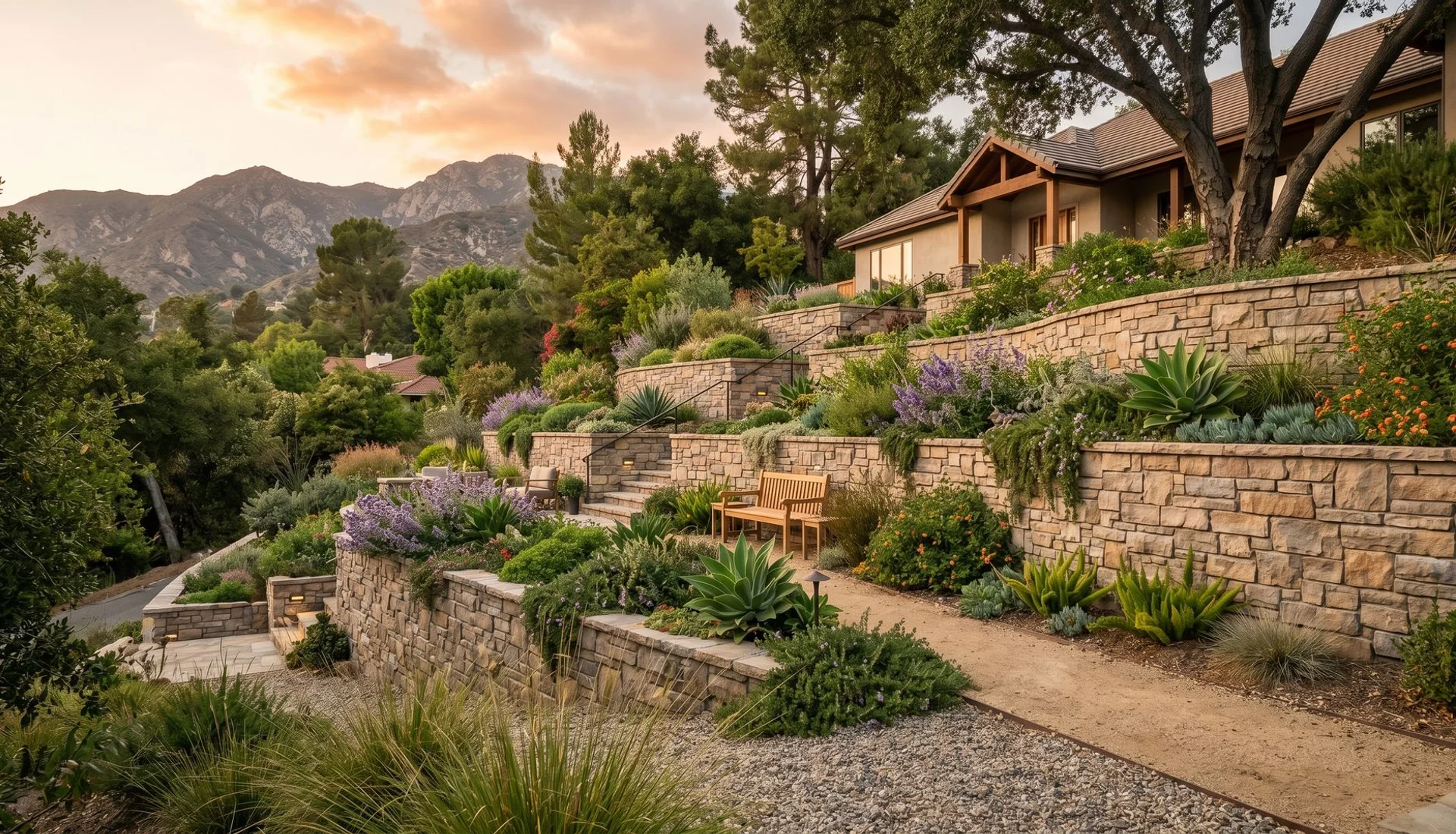 Retaining Walls & Hillside Masonry