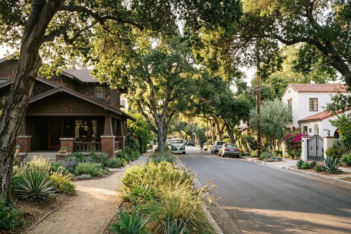 Landscape character in Pasadena